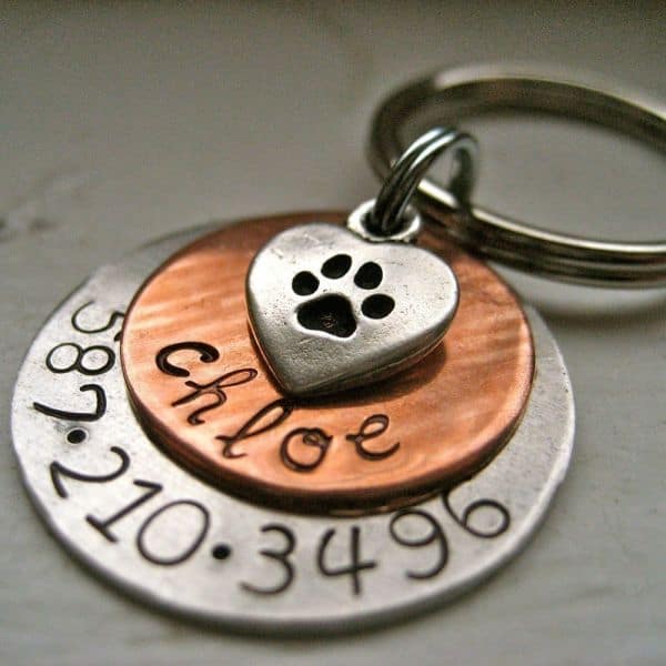 The Chloe Pet ID Tag with FREE Rubit Dog Tag Clip