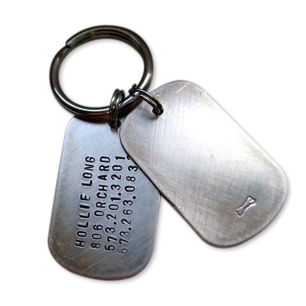 Military Style Dog ID Tag with FREE Rubit Dog Tag Clip
