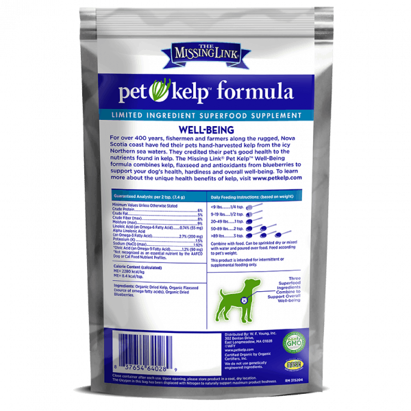 The Missing Link Pet Kelp Formula Well-Being - with Antioxidant-Rich Blueberries