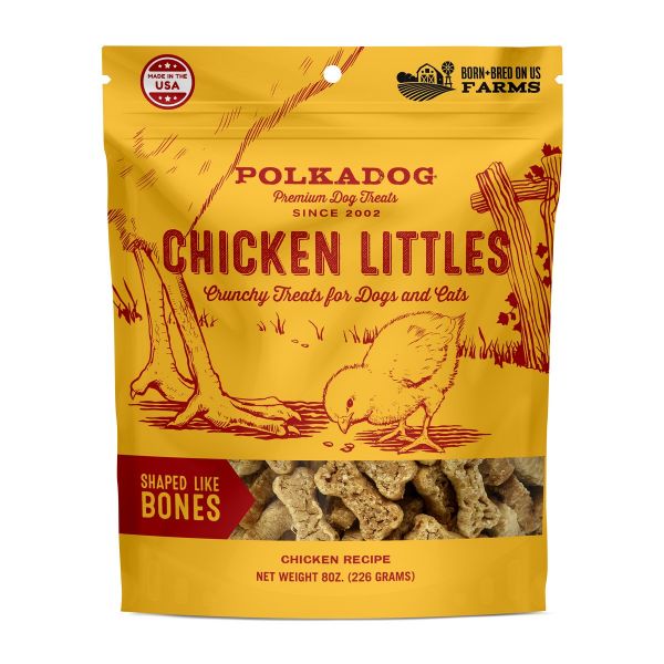 Polka Dog Bakery Chicken Littles Crunchy Bone Shaped Dog Treats