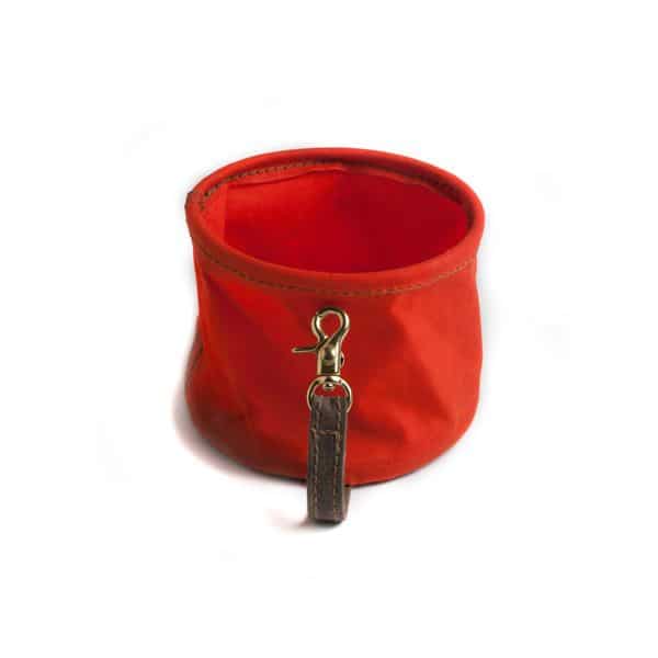 Found Orange Canvas Collapsible Water Bowl 