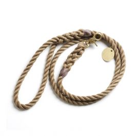 FOUND Natural Rope Leash - Standard Brass